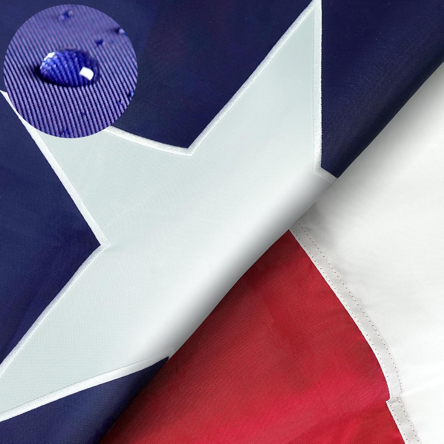 Texas 2'x3' Embroidered Flag ROUGH TEX® 300D Nylon