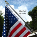 6' Aluminum 1" Flag Pole with Adjustable Bracket, Never Furl™ Kit, and Acorn